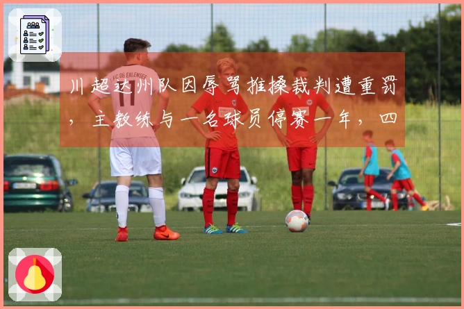 川超达州队因辱骂推搡裁判遭重罚，主教练与一名球员停赛一年，四人停赛八场